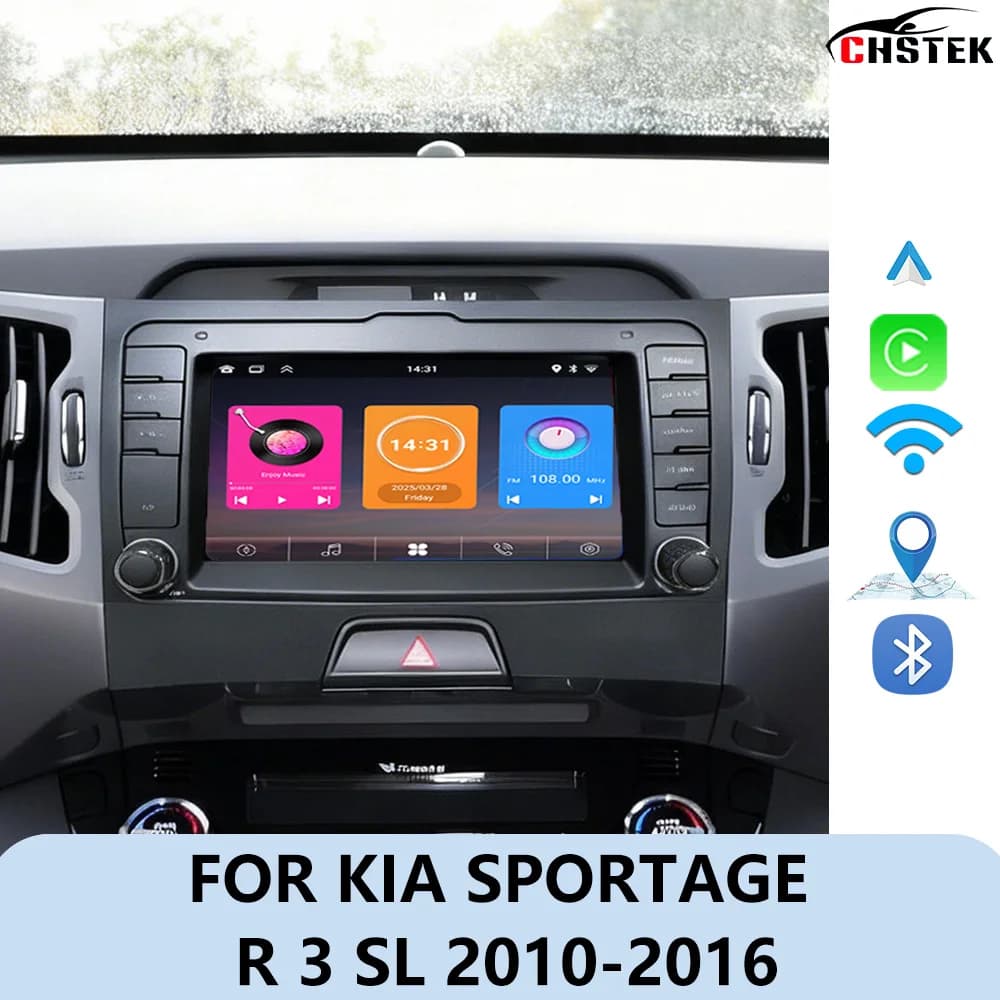 CHSTEK Radio Wireless Carplay For Kia Sportage R 3 SL 2010 2011 2012-2015 2016 Car Multimedia Android WIFI Bluetooth GPS Player