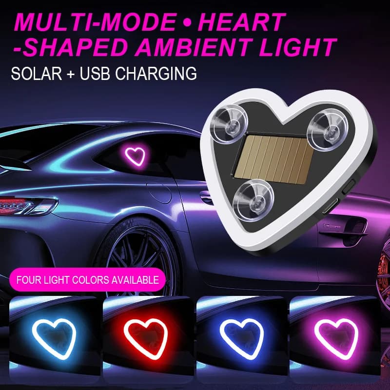 Luci LED Decorative per Auto, Illuminazione Atmosferica per Finestrini, Luci Solari Luminose, Cablaggio USB, Decorazione Neon per Auto