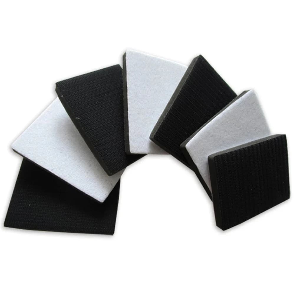 75x100mm Gancio e Anello Rettangolo Morbido Spugna Interfaccia Pad Per Levigatrice Supporto Disco Abrasivo Per Lucidatore Utensili Abrasivi
