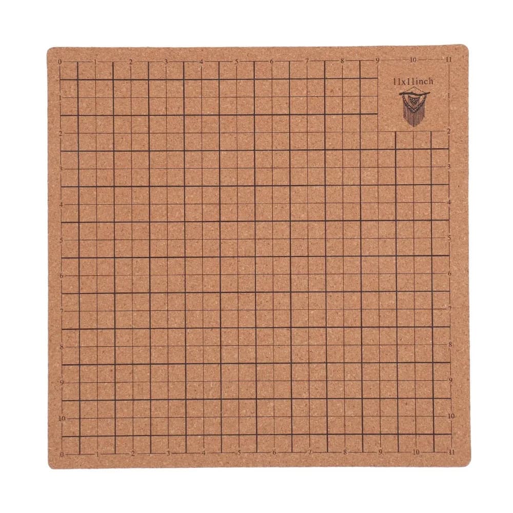 Durable Double Side Macrame Board Printed Grid Cork Braiding Board Cork Craft Board For Jewelry Crafting