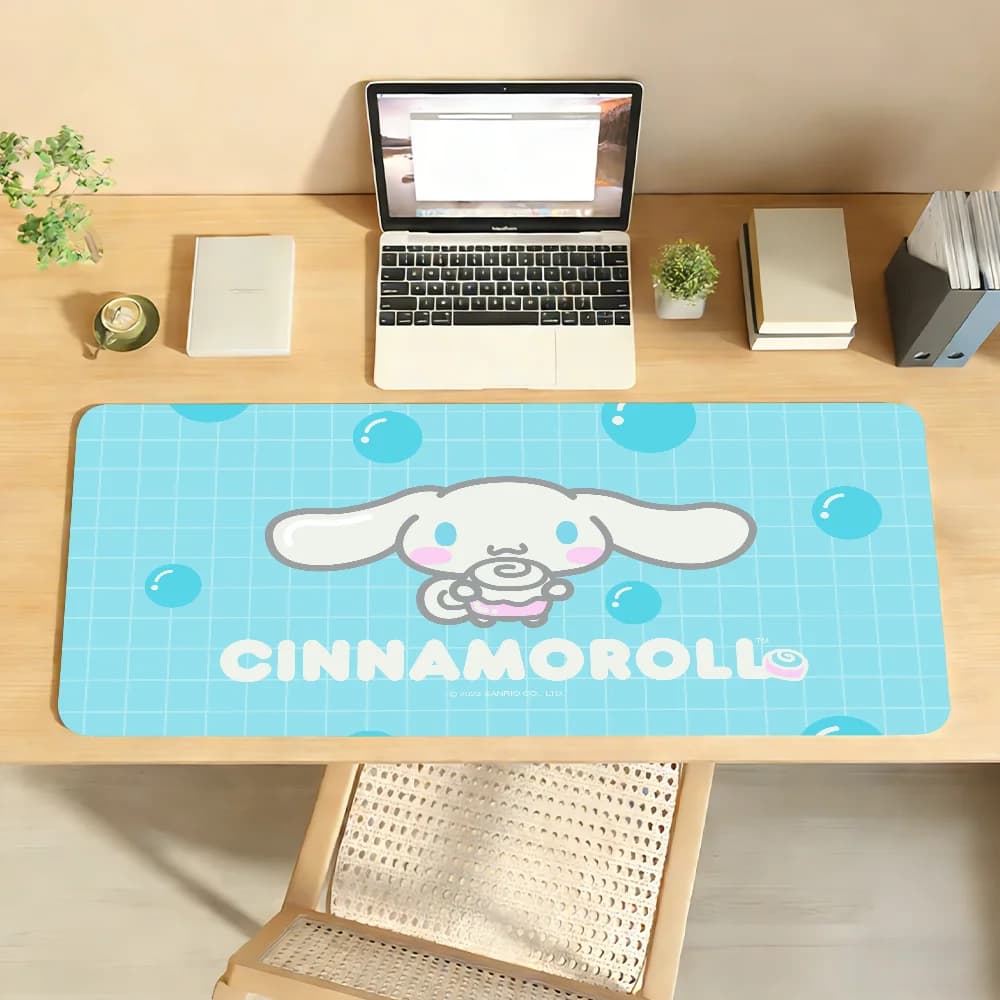 S-Anime C-Cinnamorolls Tappetino per mouse per computer portatile Tappetino per mouse antiscivolo in gomma Tappetino per mouse per giocatori Decoracion Desk Mat