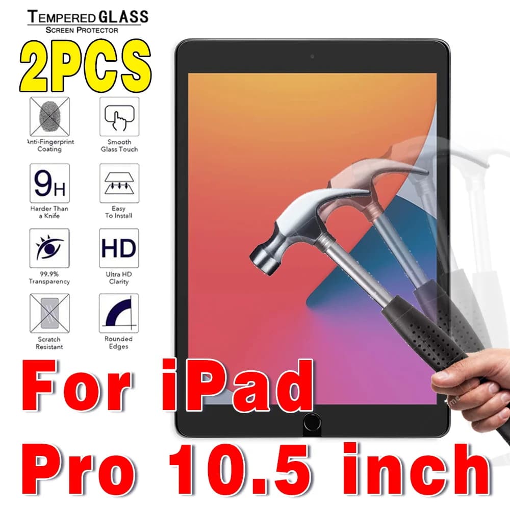 2 pezzi in vetro temperato per iPad Pro protezione schermo tablet da 10,5 pollici per Ipad Pro 10.5 A1701 A1709 A1852 vetro