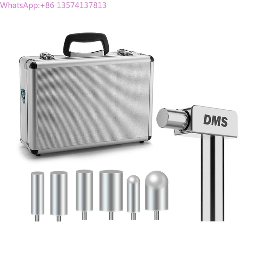Rechargeable deep tissue muscle stimulation device DMS with brushless motor Stainless steel massage gun with low noise vibration