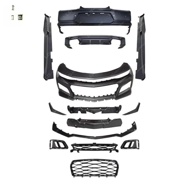 Auto Facelift ZL1 Stile Set Completo Body Kit per Chevrolet Camaro Aggiornamento Paraurti Anteriore Paraurti Posteriore Griglia Gonne Laterali Parafango