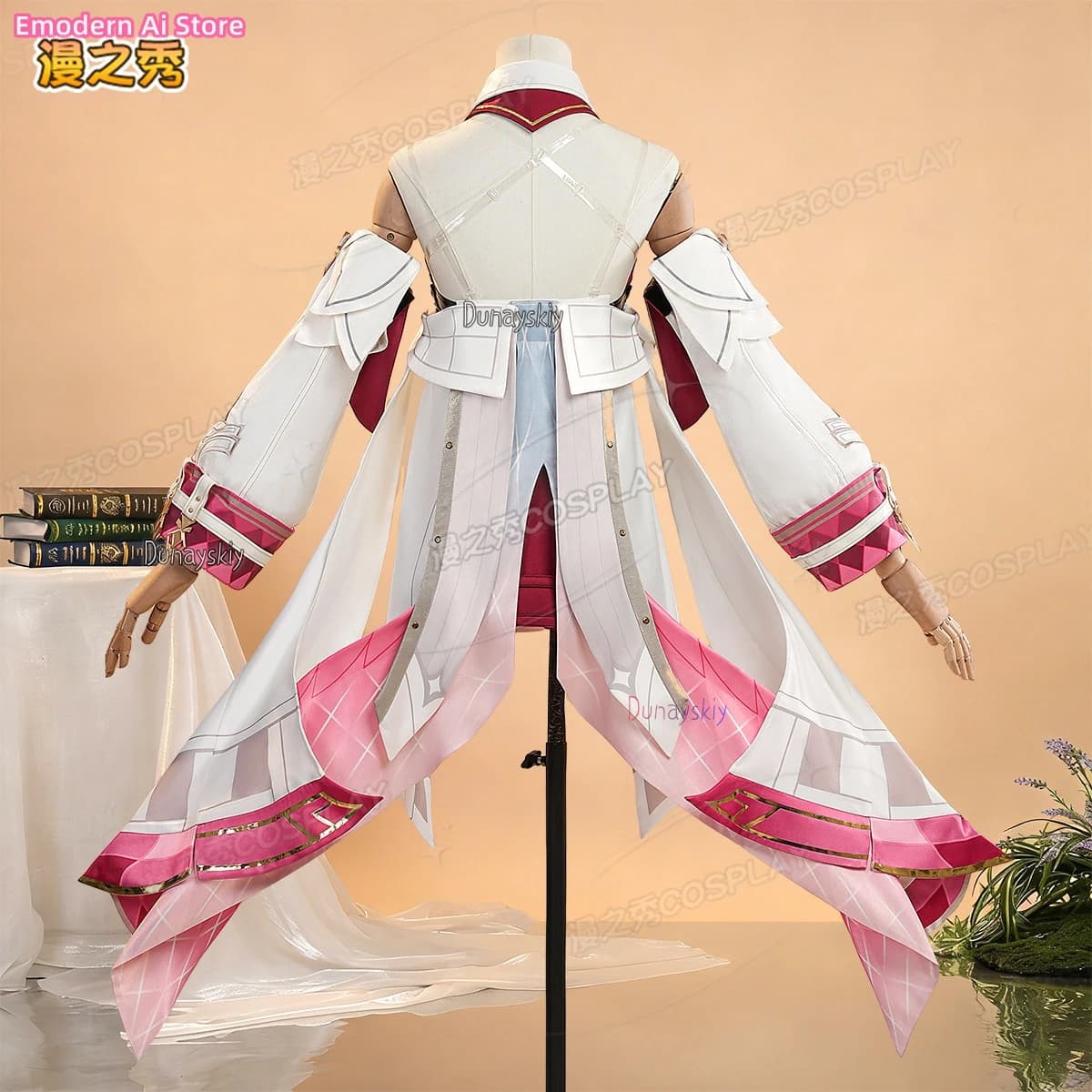 Costume da Cosplay DUNAYSKIY/Linnea, Parrucca e Abito Genshin Impact, Uniforme per Giochi di Ruolo, Outfit da Accademia degli Avventurieri, Accessorio per Feste di Halloween per Donne
