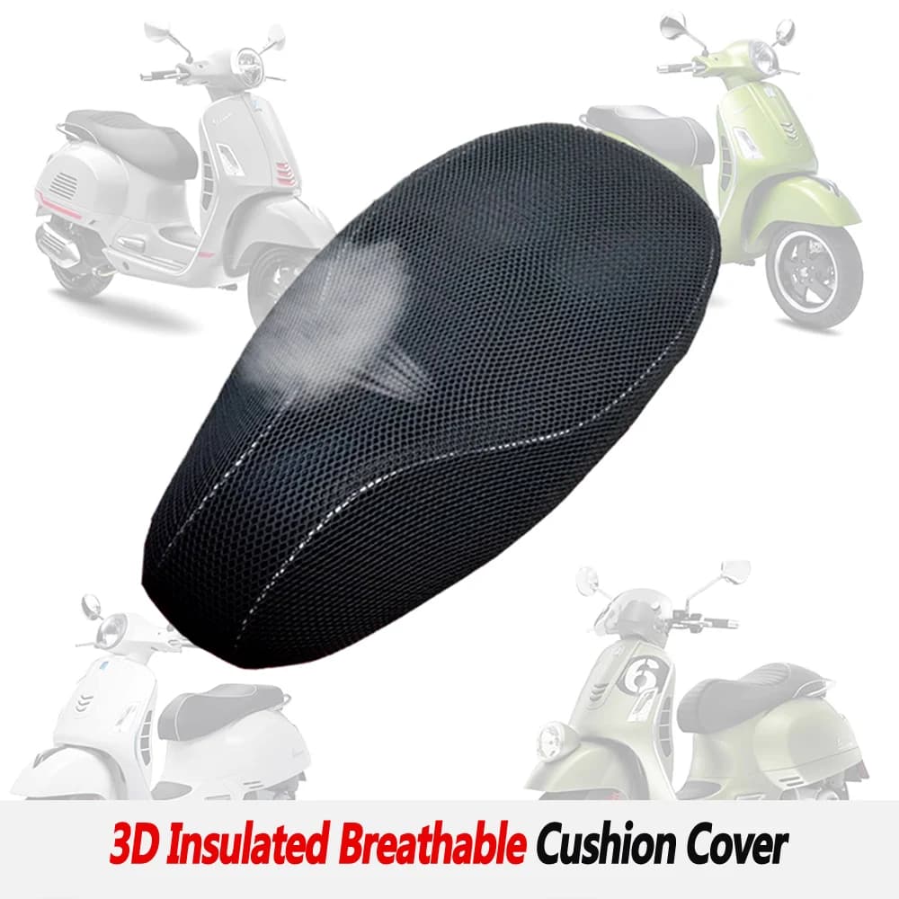 Seat cover for Vespa 3D Mesh Universal solar protection Spring/Sprint LX/GTS/GTV Insulated and waterproof