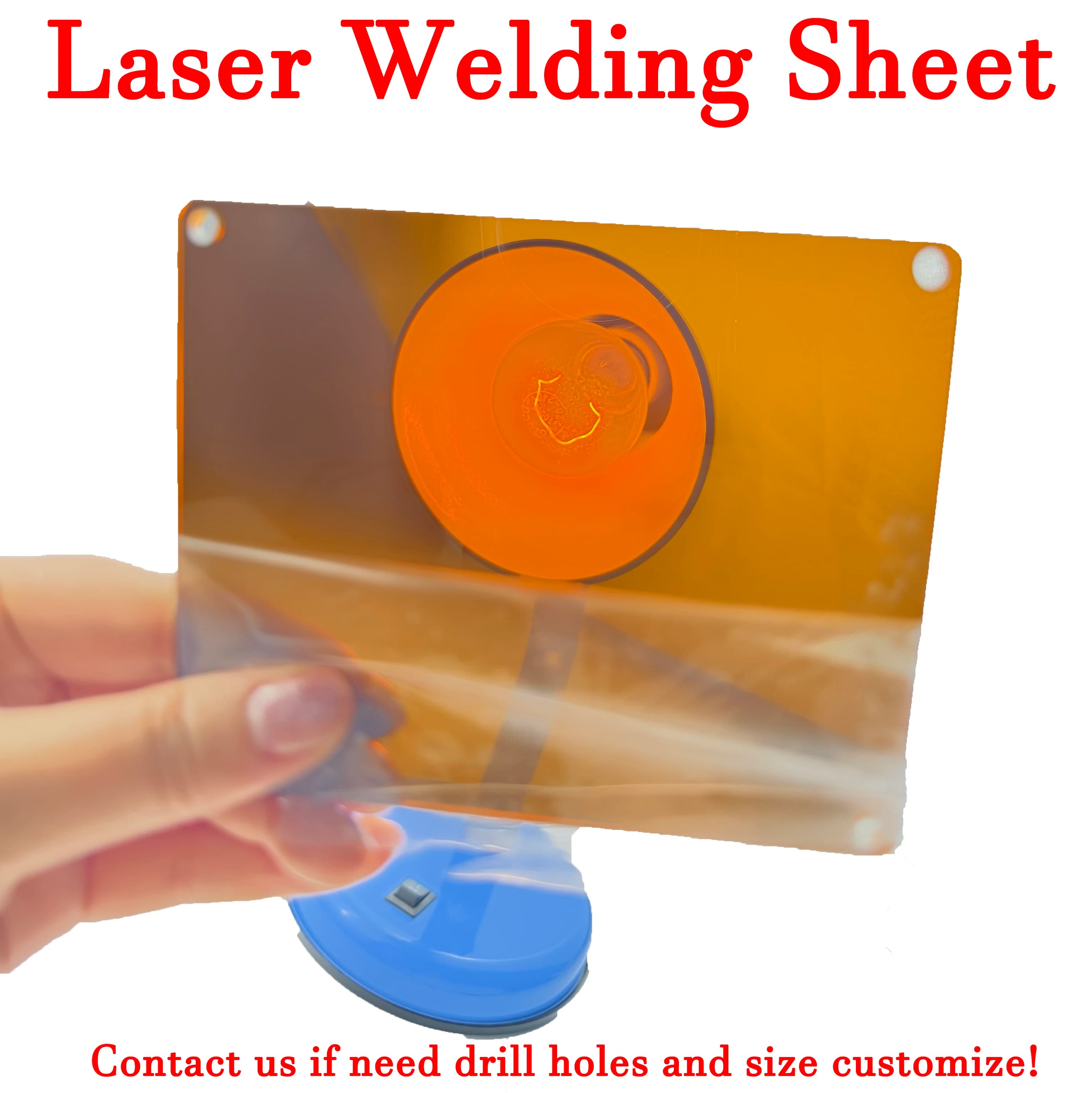 Copertura protettiva per laser da 100 mm Copertura protettiva per macchina per incisione laser professionale Occhi protettivi Occhiali di sicurezza in vetro