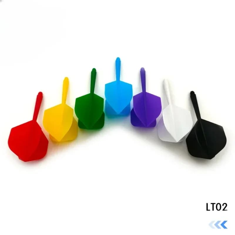 6PCS Professional Dart Flights 2BA Screw Soft In-one Integrated Dart Flights and Shafts LT02