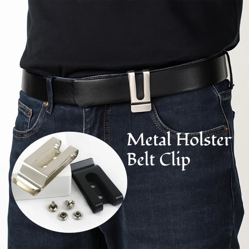 10 pezzi di metallo da uomo fibbie per cinture guaina tasche con clip portachiavi gancio fondina tattica fibbia a molla accessori per la caccia