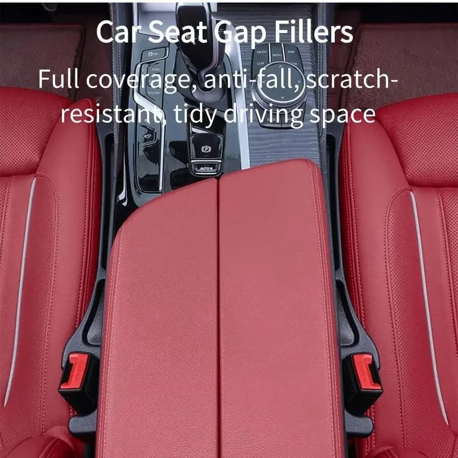 2 Pack Car Seat Gap Filler, Dual Slot Design No Drop Seat Gap Organizer, Universal Car Interior Accessories For Cars SUV