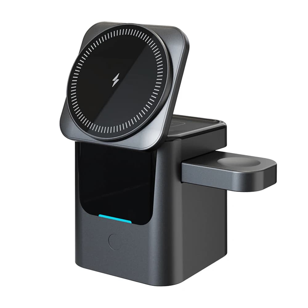 Magnetic Wireless Charging Station 3 in 1 Folding Cube 15 W Rotating Charging Support for Apple 17 16 15 14 Pro Max