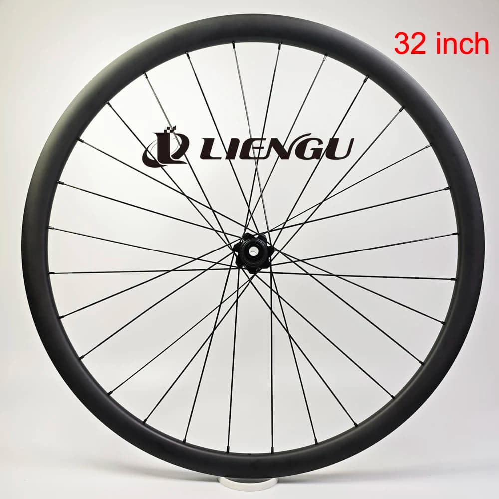 32er MTB Asymmetry Carbon Front Wheel Tubeless 40mm Width 25 Depth Boost Hub 6 Bolts Disc Brake XC AM DH