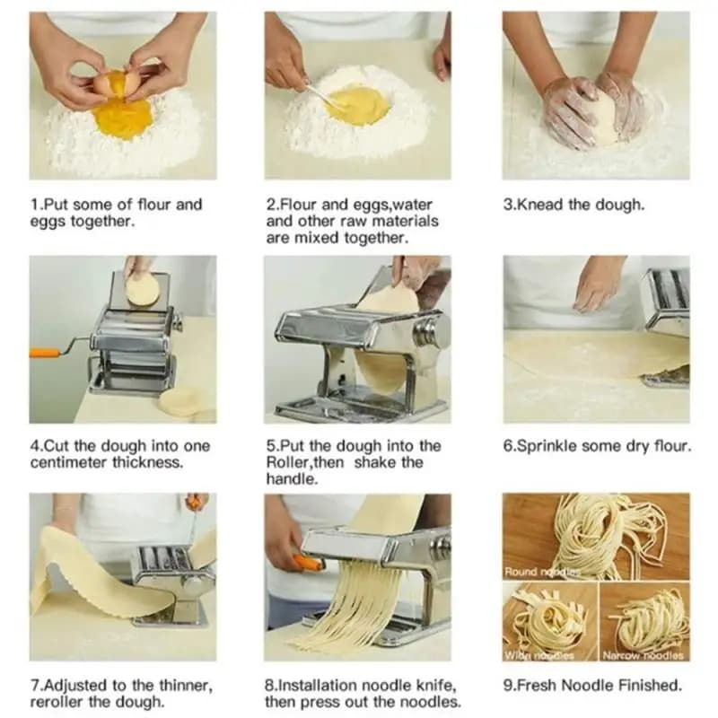 Mini macchina per la produzione di pasta manuale per uso domestico, per uso domestico, per pasta di noodle fai da te