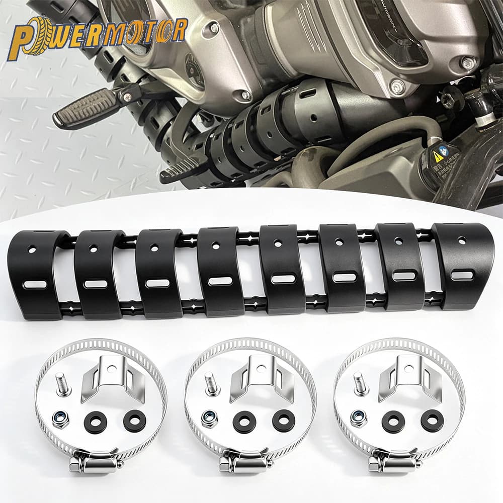 Motorcycle Accessories Universal Exhaust Pipe Protector Heat Shield Cover Guard Anti-scalding Cover Modification Motocross