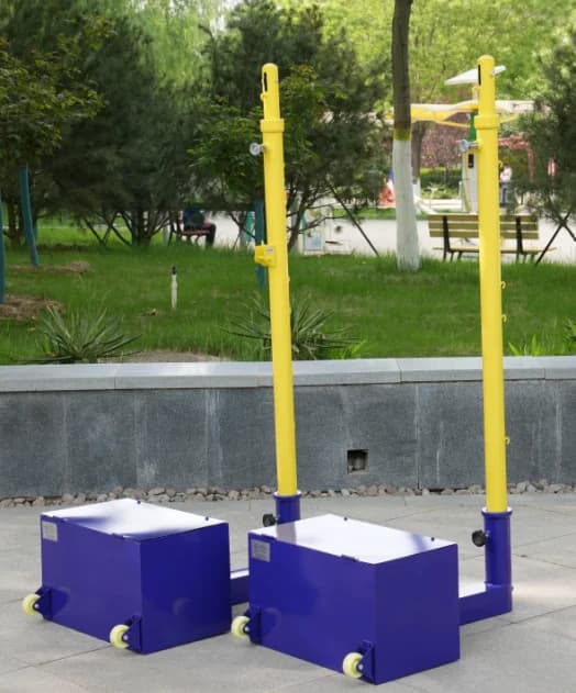 Altezza 1,55-2,43 m Bastoncini da tennis multifunzionali portatili per badminton, pallavolo, supporto per rete da badminton con ruota