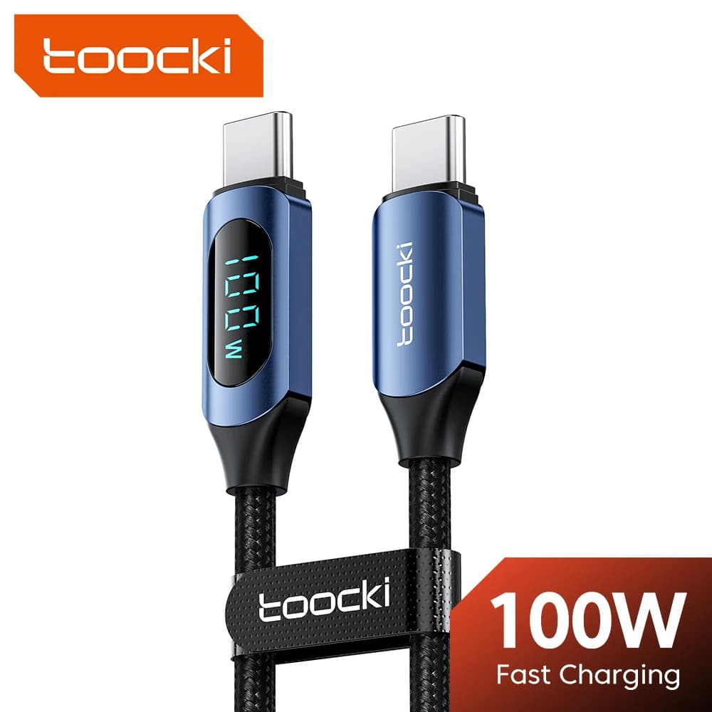 100W 1m/2m Type C to Type C PD Fast charging charger USB C to USB C display cable for Xiaomi POCO Huawei Data port