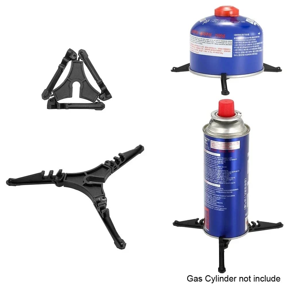 Supporto per treppiede pieghevole per bombola del Gas con staffa fissa per fornello da campeggio all'aperto portatile