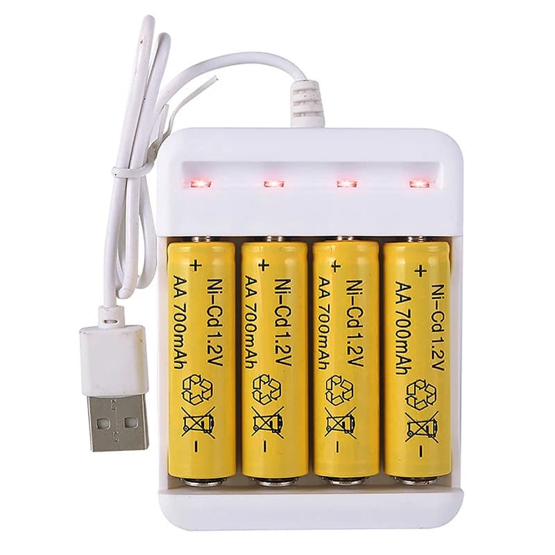 1PC AAA e AA stazione batteria ricaricabile ad alta velocità USB 3/4 Slot caricabatteria ricaricabile veloce protezione da cortocircuito