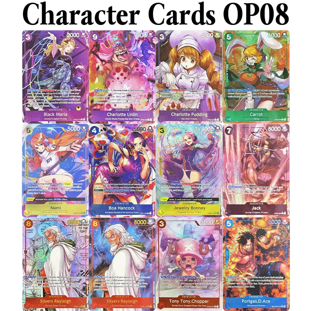 One Piece Two Legends (OP08) Carte da Gioco Anime DIY Personaggi Proxy Silvers Rayleigh Tony Tony Chopper Nami Carrot Portgas D. Ace