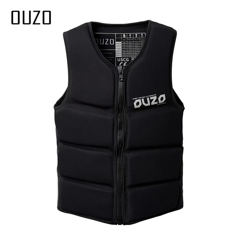Giubbotto di salvataggio professionale per adulti, gilet da surf, Comp per adulti in Neoprene, protezione dagli urti, giacche con fibbia di sicurezza, Sport acquatici