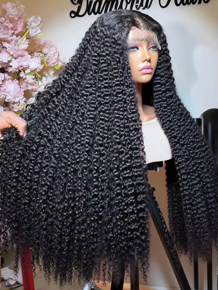 40 46 Inch Deep Wave 13x6 13x4 Hd Lace Front Human Hair Wig Glueless Wigs 300 Density Water Curly Lace Frontal Wigs Human Hair