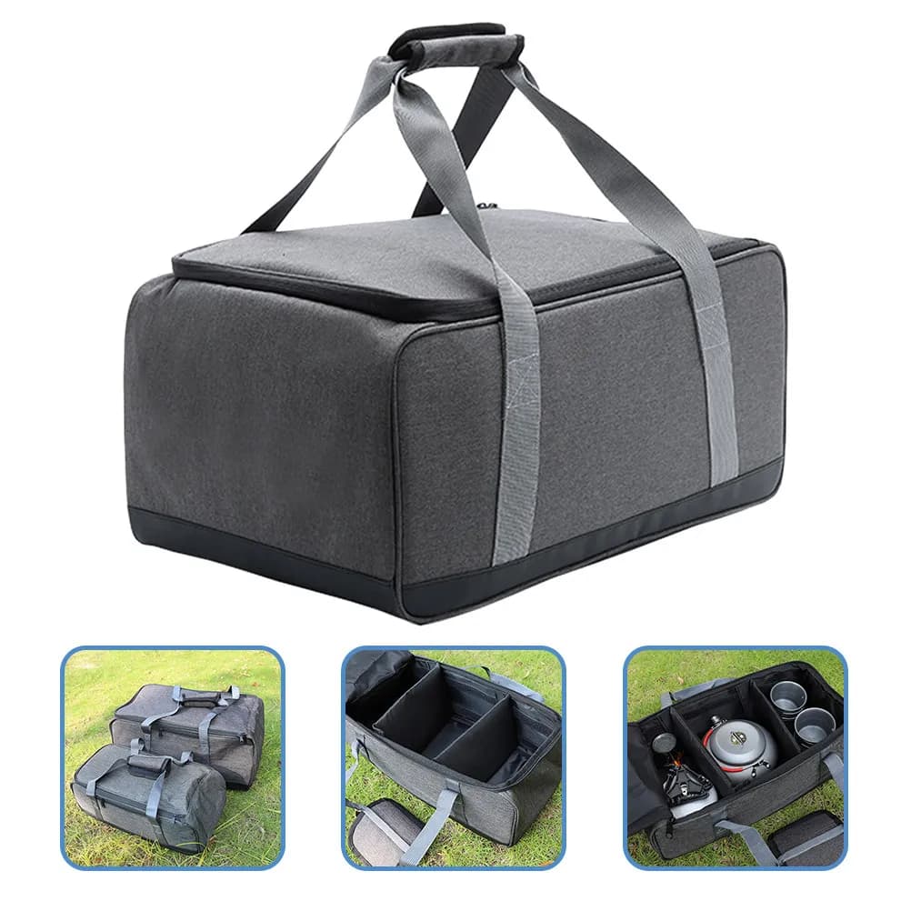 Borsa da Campeggio Leggera e Multifunzionale per Utensili da Cucina, Custodia Portatile per Fornello da Barbecue e Alimentatore Esterno