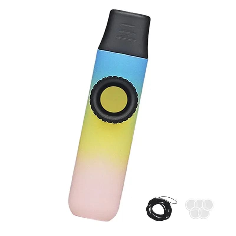 Piccolo flauto Kazoo facile da imparare, strumento musicale britannico con cordino per chitarra, ukulele, violino, pianoforte, tastiera