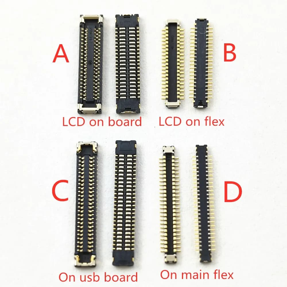 2-10pcs Caricatore USB Display LCD Schermo Flex FPC Connettore Spina Per Xiaomi Mi 10T Lite Poco M4 Pro Redmi Nota 11 11S 5G 40 50 Spille