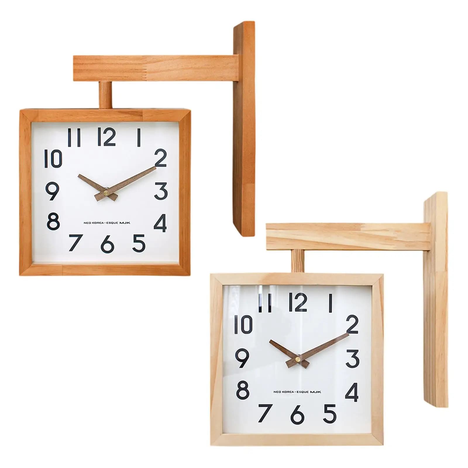 Orologio da parete con due facce per aree abitative e luoghi di lavoro