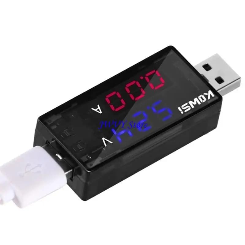 Tester per misuratori potenza USB doppi 573A Alimentazione mobile Tensione carica Corrente Voltmetro Amperometro USB