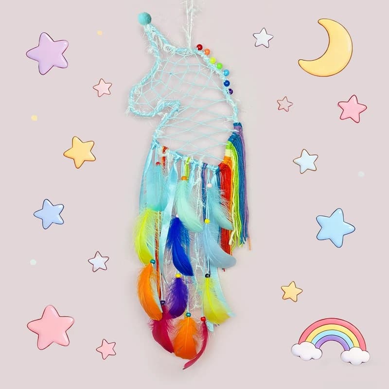 Creative Corn Feathers Dream Catcher Wall Hangings Decor Home Decorations Wind Chimes Door Pendants For Girls Holiday Gifts