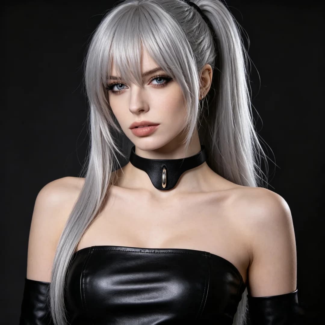 Collana Girocollo Gotica da Donna Nera Punk Sexy in Pelle PU con Lucchetto a Cuore e Chiusura a Chiave, Choker Gotico per Cosplay, Feste e Regali, Cintura