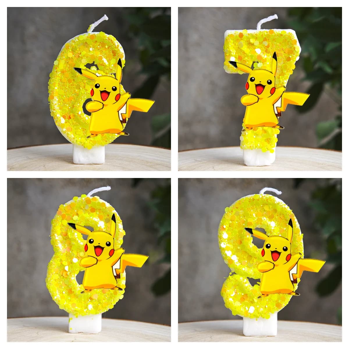 Pokemon Pikachu Cartoon Sculpture Candle Cute Birthday Party Favor Festival