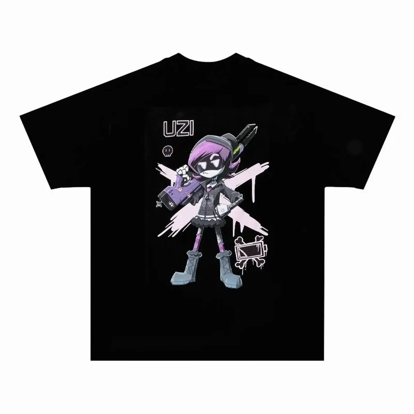 UZI Murder Drones T Shirt For Fan S 5XL vintage Washed graphic Stretched streetwear Soft Comfortable Slightly fashion