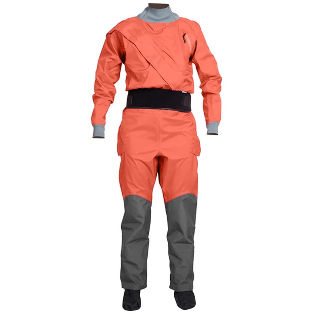 Tuta da kayak per donna con guarnizione in lattice Paddling Tuta asciutta tratti Impermeabile traspirante Prova d'acqua al 100%