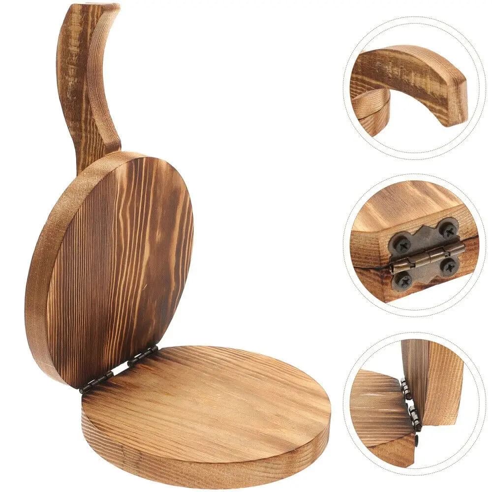 Pressa per involucro per gnocchi in legno Accessori per la cottura della cucina Strumento per pasticceria Pressa per impasto Strumento per pressare l'impasto di forma rotonda per uso domestico