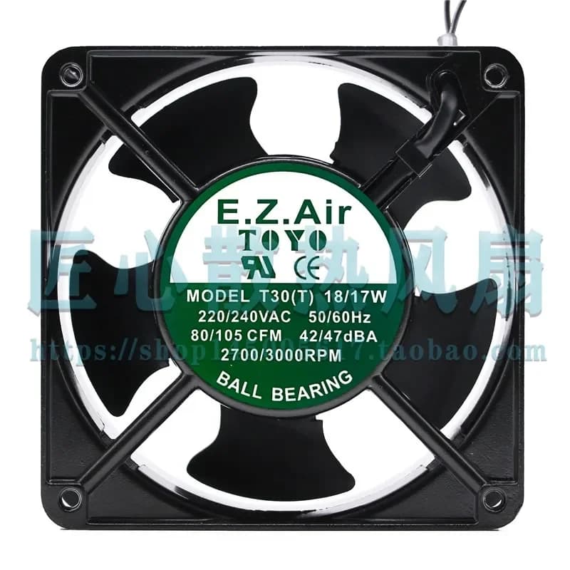 E.Z.Air TOYO MODEL T30 T 18 17W 220 240V 50 60Hz Cooling Fan for TOYO