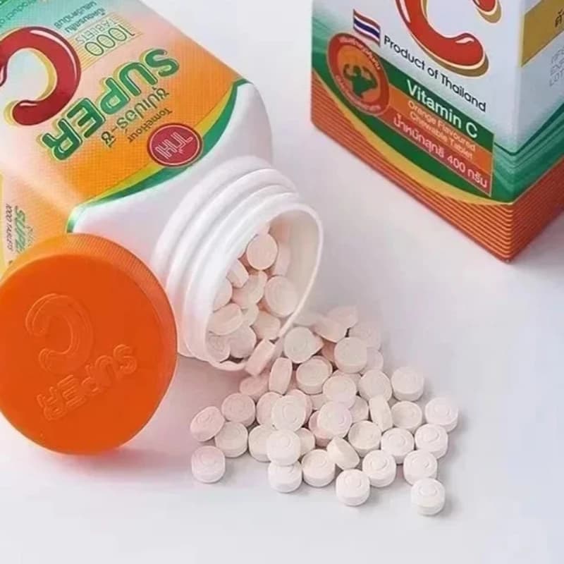 Compresse masticabili di VC che integrano i nutrienti, migliorano la salute della pelle, la sintesi del collagene, sono alimenti salutari.