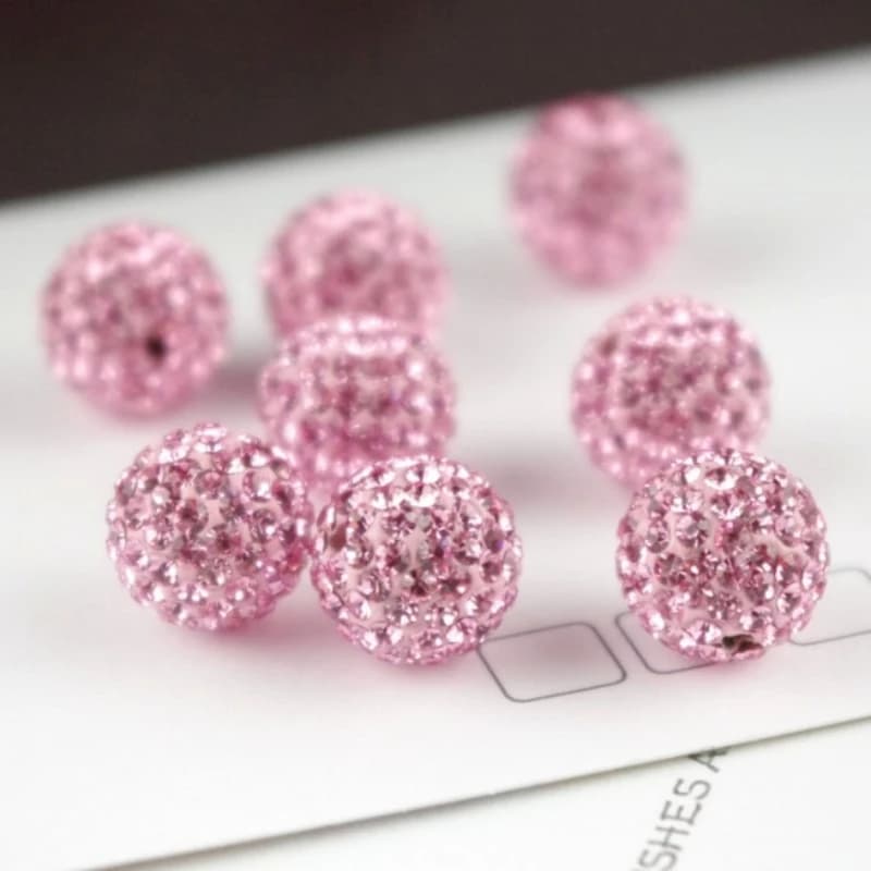 10mm 19 Colori Cristallo Ceco Strass Pavimenta Argilla Rotonda Palla Da Disco Branelli Allentati Del Distanziatore Collana Del Braccialetto orecchino Che Fanno 10 pz/lotto
