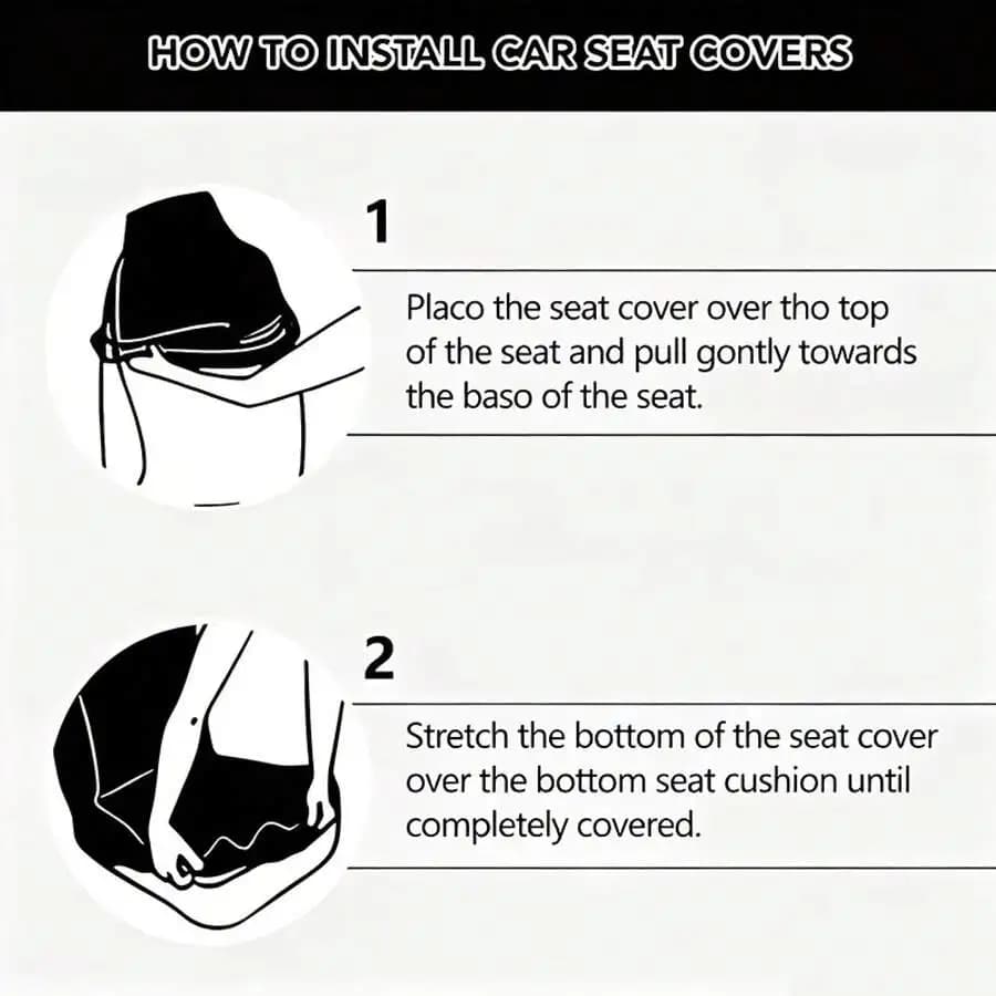 Deep Sea Mermaid Print Car Seat Covers For Front Bucket Seats Washable Easy Install