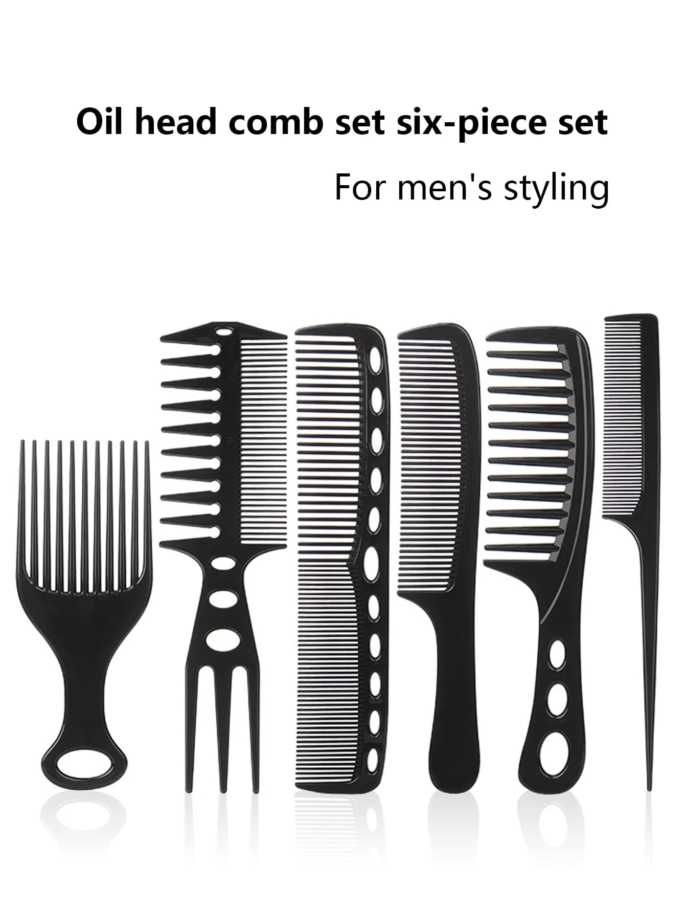 6 pieces hair combs styling african combs for makeup combs for professional hair oil hair special hairdressers for real hair wigs