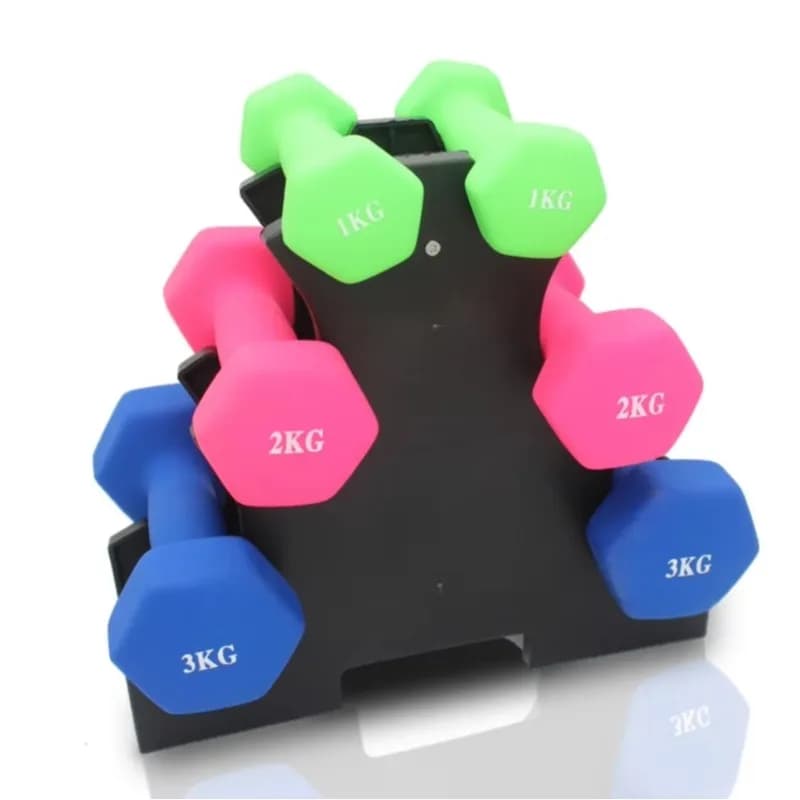 Porta Manubri a 3 Livelli, Struttura Robusta in Acciaio per Palestra Domestica, Stabile e Durevole, per Fitness Indoor