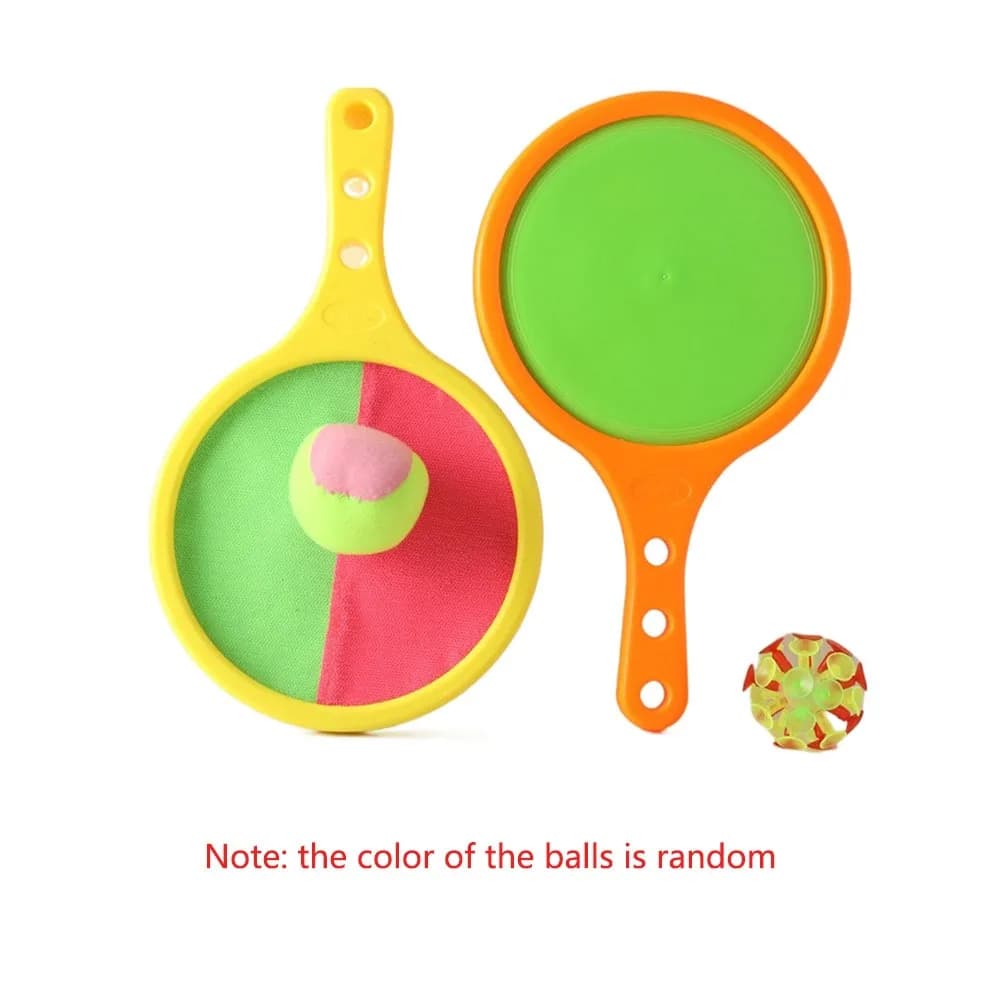 Set di Palle da Lancio e Presa Stile Tennis con Ventose Adesive, 2 Palline per Giochi da Spiaggia