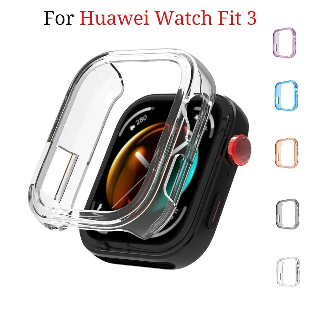 TPU soft case for Huawei Fit 3 Smart watch fit3 Shock protection for huawei fit3 without film Accessories