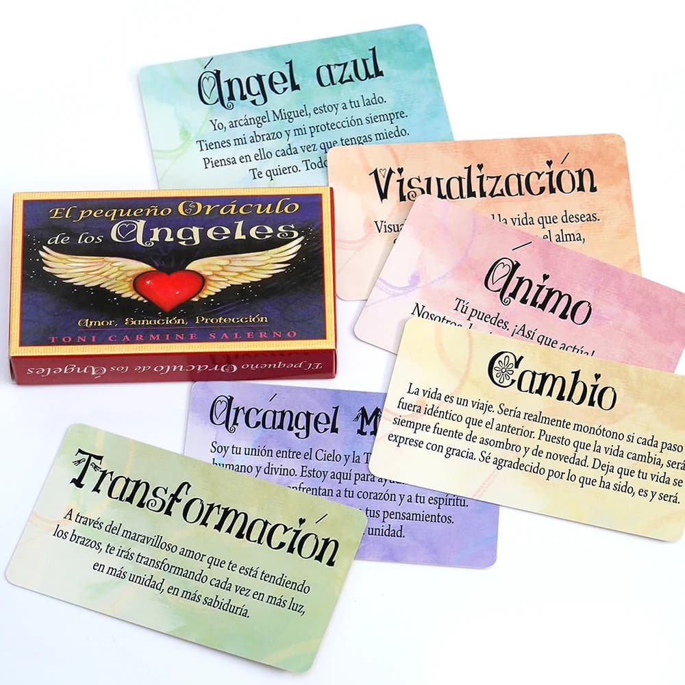 Espanola Baraja de Tarot de Los Angeles Carte Oracle in versione spagnola Gioco da tavolo Mazzo di tarocchi Fortune Telling Gioco di società in famiglia