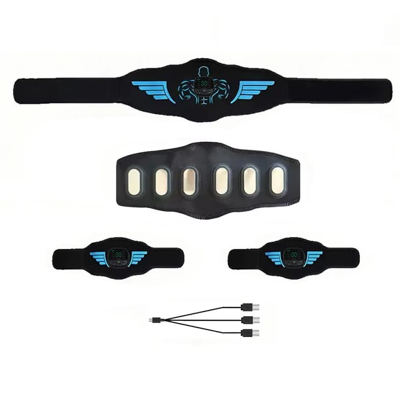 Smart Fitness Belt Ab Trainer USB Charge Body Arm Massage For Women And Men