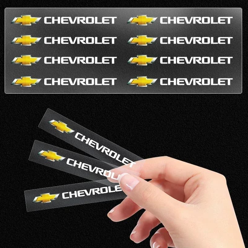 Adesivo per interni auto Controllo centrale Decalcomanie Distintivo dell'emblema Car Styling per Chevrolet Colorado Cruze Spark Captiva Malibu Trax Aveo