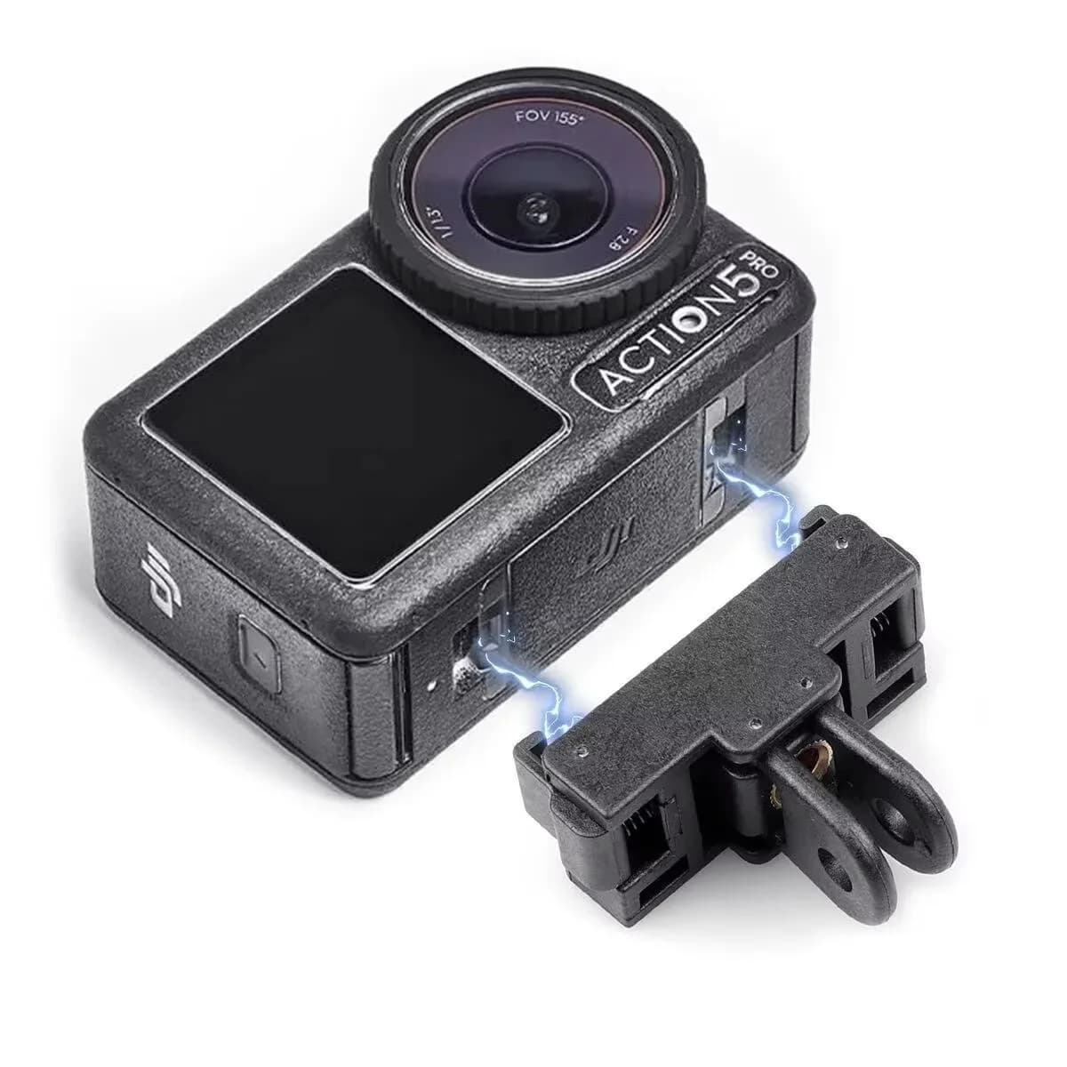 Base Adattatore Magnetica a Sgancio Rapido Pieghevole a Due Artigli per Accessori Fotocamera DJI Osmo Action 3 4 5 Pro