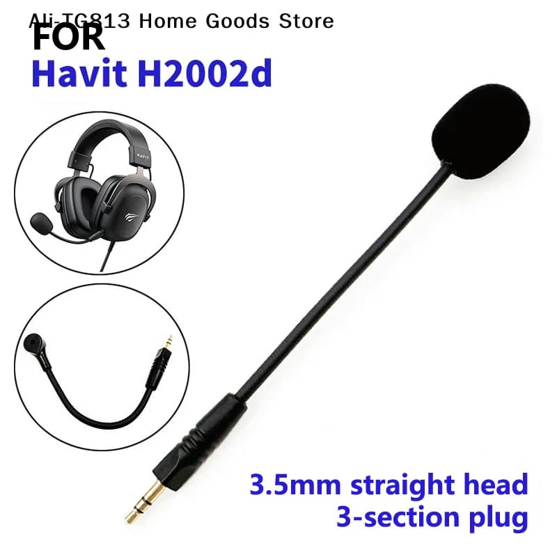 [TG813] Microfono di ricambio da 3,5 mm per cuffie da gioco Havit H2002d Microfono di ricambio per giochi e-sport per Havit H2002d