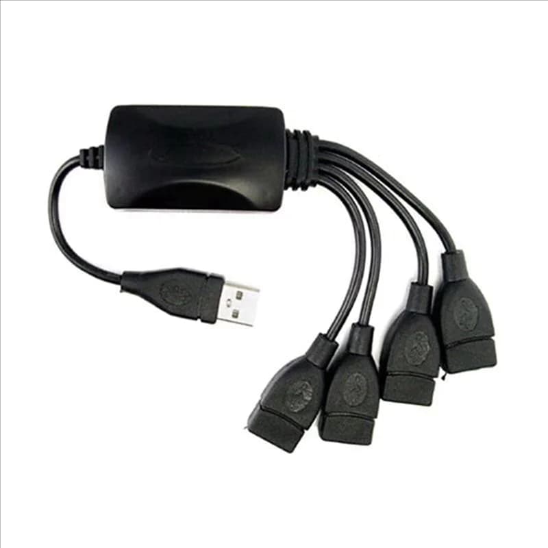 【Design elegante】 Splitter HUB USB 4X 1 maschio a 4 femmine Cavo di prolunga Cavo dati di prolunga USB 2.0 Adattatore di alimentazione Convertitore presa